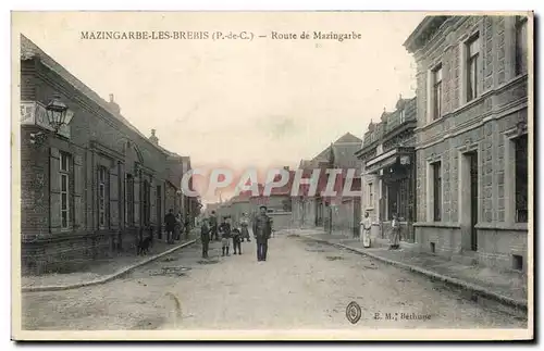 Mazingarbe les Brebis - Route de Mazingarbe Cartes postales