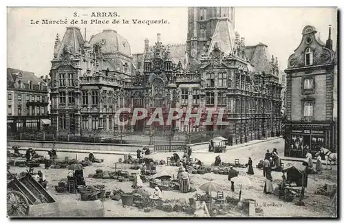 Arras - Le Marche de la Place de la Vacquerie - Ansichtskarte AK