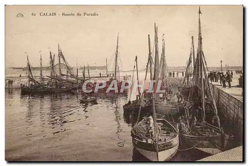 Calais - Bassin du Paradis Ansichtskarte AK