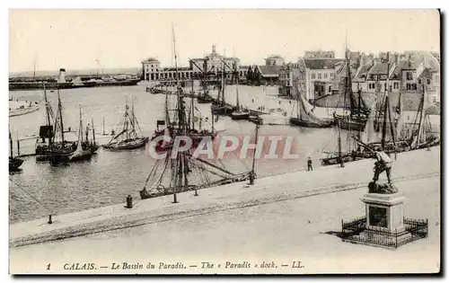 Calais - Le Bassin du Paradis - docks - bateau - boat Ansichtskarte AK