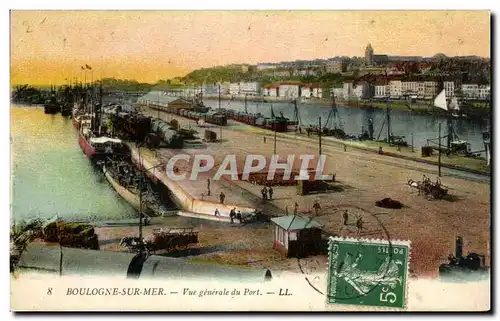 Boulogne sur Mer - Vue Generale du Port Cartes postales (sousmarin submarine)