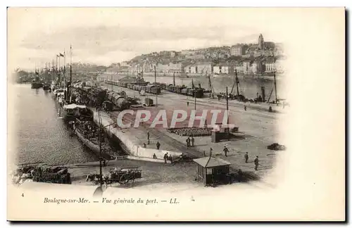 Boulogne sur Mer - Vue Generale du Port Cartes postales (sousmarin submarine)