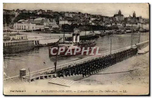 Boulogne sur Mer - L&#39Avant Port - The Outer - Port - bateau - boat Ansichtskarte AK