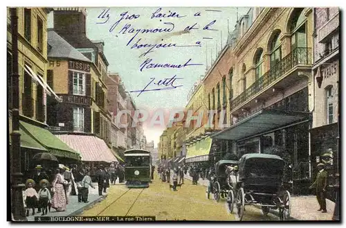 Boulogne sur Mer - La Rue Thiers Cartes postales