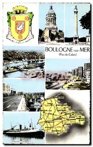 Boulogne sur Mer - Souvenir - Cartes postales