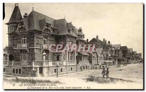 Le Touquet Paris Plage - Le Boulevard de la Mer et la Villa St Augustin - Ansichtskarte AK