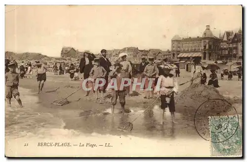 Berck Plage - La plage - Enfants Cartes postales