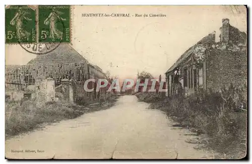 Beaumetz le Cambrai - Rue de Cimetiere Cartes postales