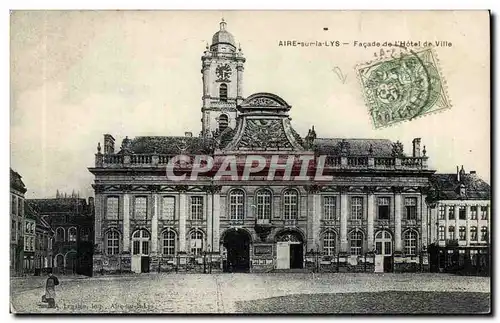 Aire sur la Lys - Facade de l'Hotel de Ville Cartes postales