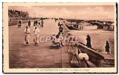 Le Touquet Paris Plage - La Digue et la Plage - Cartes postales