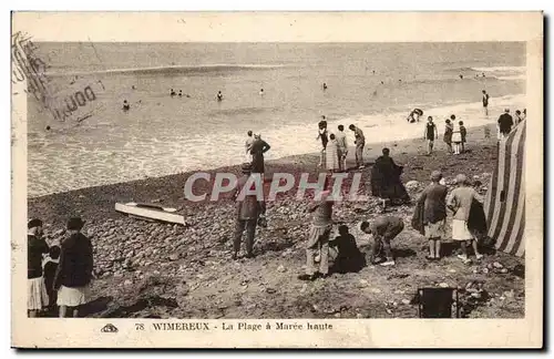 Wimereux - La Plage a maree haute - Cartes postales