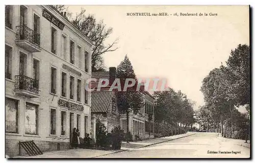 Montreuil sur Mer - Boulevard de la Mer - Cafe - Restaurant - Cartes postales