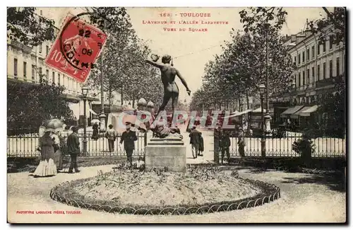 Toulouse - L&#39Avenue et L&#39Allee Lafayette - Vues du Square Cartes postales