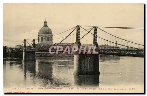 Toulouse - Pont Saint Pierre et Dome de l&#39Eglise Cartes postales