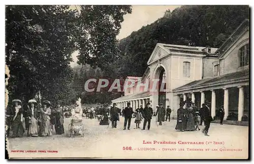 Luchon - Devant les Thermes - Cartes postales