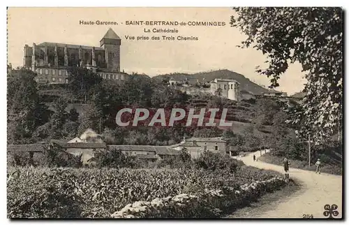 Saint Bertrand de Comminges - La Cathedrale - Vue prise des Trois Chemins Cartes postales