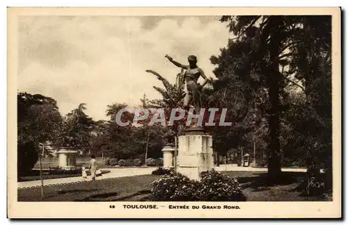 Toulouse - Entree du Grand Rond Ansichtskarte AK