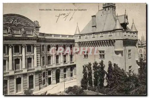 Toulouse - Donjon et Jardin du Capitole - Ansichtskarte AK