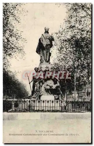 Toulouse - Monument Commemoratif des Combattants - Ansichtskarte AK