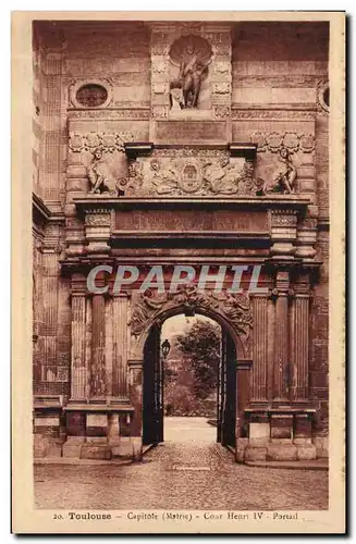 Toulouse - Capitole - Cour Henri IV - Ansichtskarte AK