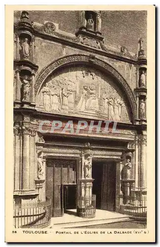 Toulouse - Portail de l&#39Eglise Dalbade - Cartes postales