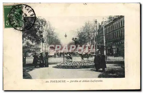 Toulouse - Jardin et Allees Lafayette - Ansichtskarte AK