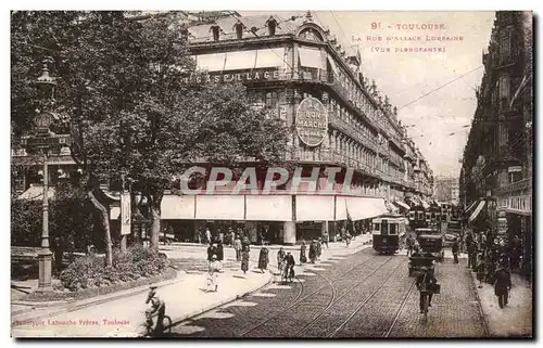 Toulouse - La Rue d&#39Alsace Lorraine - Magasin Bon Marche - Cartes postales