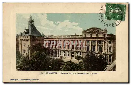 Toulouse - Facade Est du Capitole et Square - Ansichtskarte AK