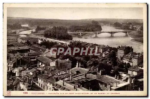 Toulouse - Panorama sur le Pont Saint Michel - Ansichtskarte AK