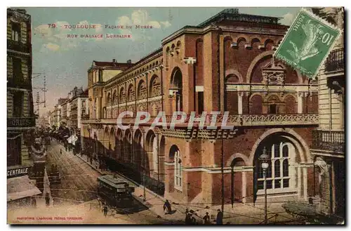 Toulouse - facade du Musee - Rue d&#39Alsace Lorraine - Ansichtskarte AK