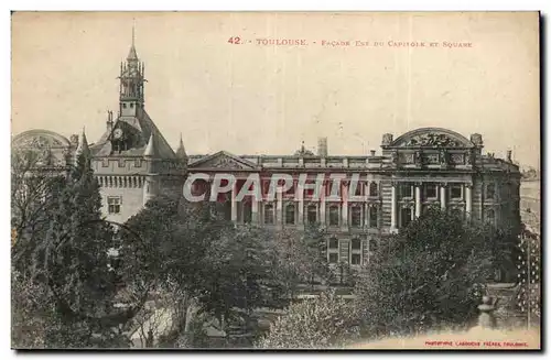 Toulouse - Facade Est du Capitole et Square Ansichtskarte AK