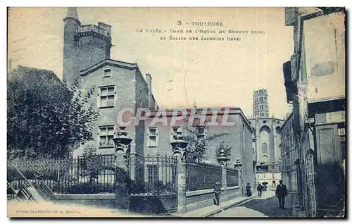 Toulouse - Le Lycee - Tour de l&#39Hotel de Brendy Cartes postales