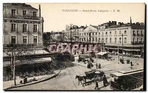 Toulouse - Rond Point Lafayette Ansichtskarte AK