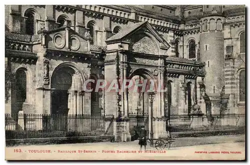 Toulouse - Basilique St Sernin - Porte Bachelier et Miegeville Cartes postales (garcon et charette)