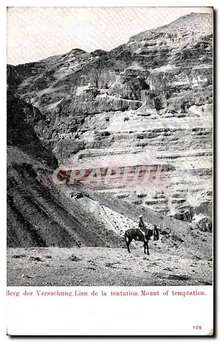 Israel - Jerusalem - Lien de la Tentation - Mount of Temptation - ane - donkey - Cartes postales