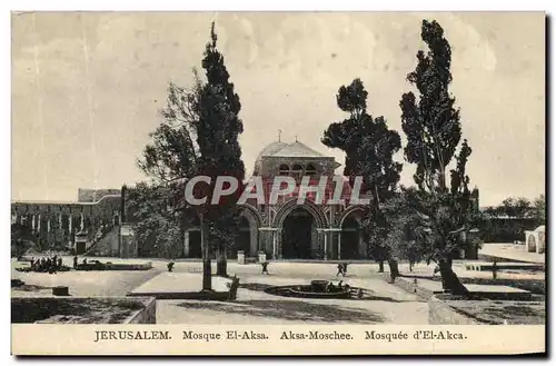 Israel - Jerusalem - Mosque El- Aska - Aska - Moschee - Mosquee d&#39El - Akca - Ansichtskarte AK