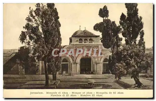 Israel - Jerusalem - Mosquee El Aksa - Mosque of Aksa - Moschee - Ansichtskarte AK