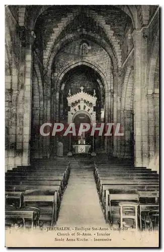 Israel - Jerusalem - Basilique Ste Anne - Church of St Anne - Cartes postales