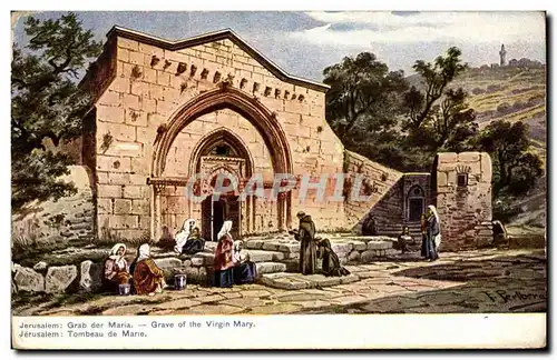 Israel - Jerusalem - Grab der Maria - Grave of the Virgin Mary - Tombeau de Marie - Ansichtskarte AK