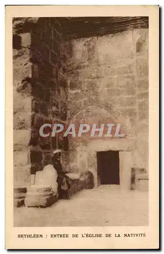 Israel - Bethlehem - Entree de l'Eglise de la Nativite - Entrance of the Nativity Church - Cartes postales