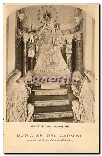 Israel - Maria SS del Carmine - Prodigiosa Immagine - venorata sul Monte Carmelo Ansichtskarte AK