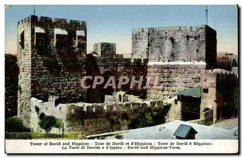 Israel - Tower of David and Hippicus - Tour de David d&#39Hippicus - Cartes postales