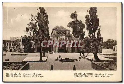 Israel - Jerusalem - Mosquee El Aksa - Mosque El Aksa - Moschea - Islam - Ansichtskarte AK