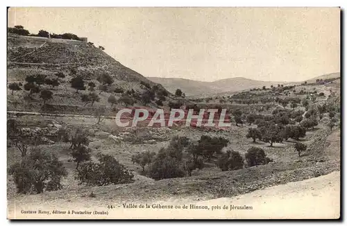 Israel - Vallee de la Gehenne ou de Hinnou pres de Jerusalem Cartes postales