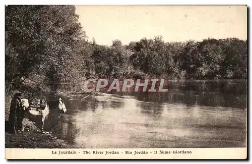 Israel - Jerusalem - The River Jordan - Le Jourdain - Cheval - Horse Cartes postales