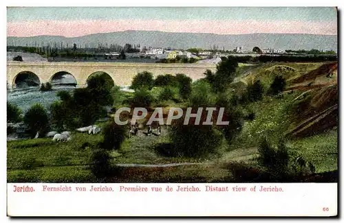 Israel - Jerusalem - Distant view of Jericho - Premiere vue de Jericho Ansichtskarte AK