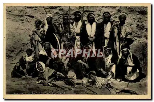 Israel - Jerusalem - Natives of Transjordania - Transjourdainie - Cartes postales