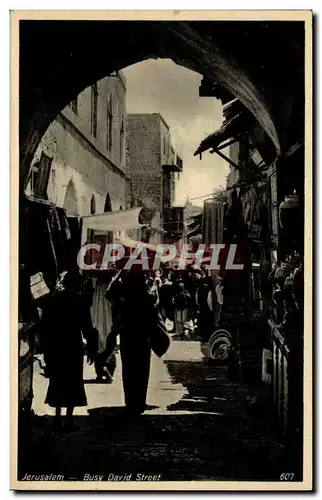 Israel - Jerusalem - Busy David Street - Cartes postales