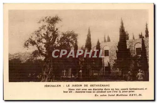 Israel - Jerusalem - Le Jardin de Gethsemane - Cartes postales