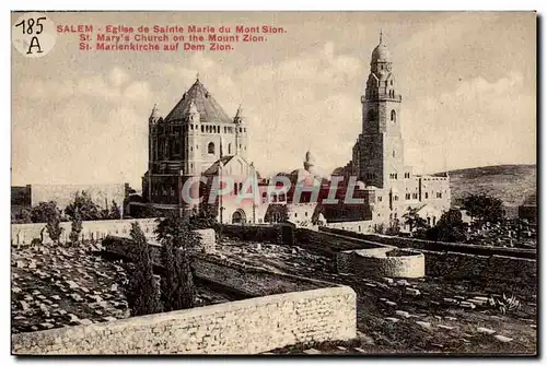 Israel - Eglise de Ste Marie de Mont Sion - St Mary's Church on the Mont Zion - Cartes postales